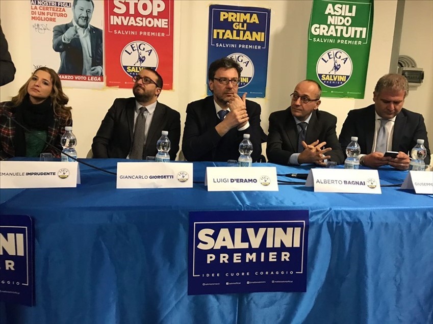 Giorgetti in Abruzzo: "La Lega è qui per dare risposte"