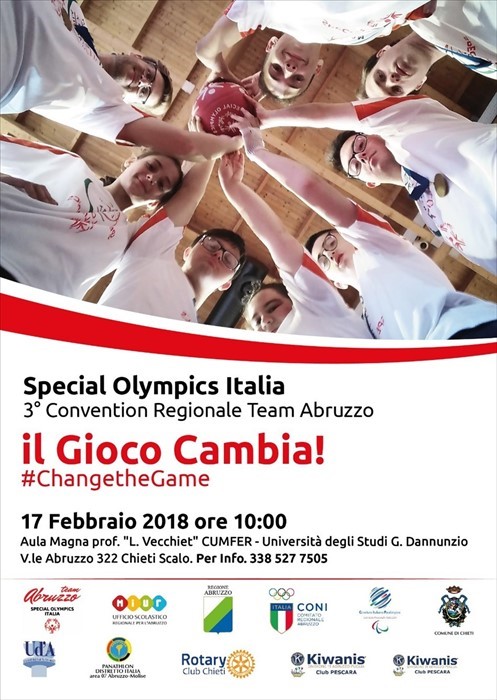 Terza convention Special Olympics Italia Team Abruzzo dal tema"Change the Game"