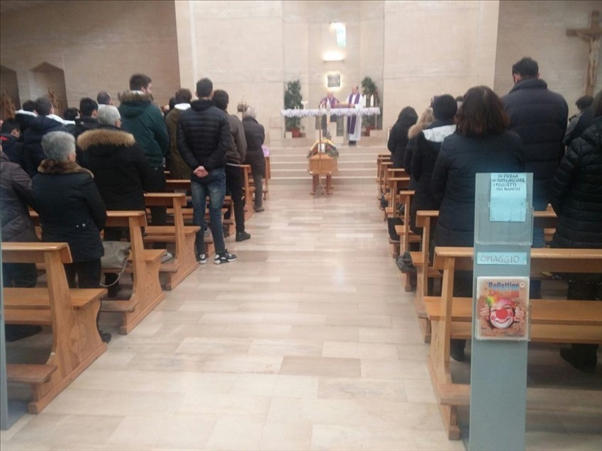 Il funerale di Vittorio Parente