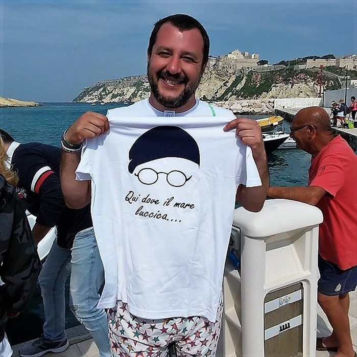 Matteo Salvini alle Isole Tremiti