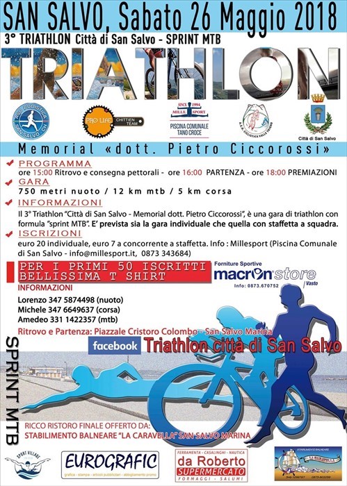 ​In Comune presentata la terza edizione del “Triathlon Città di San Salvo”