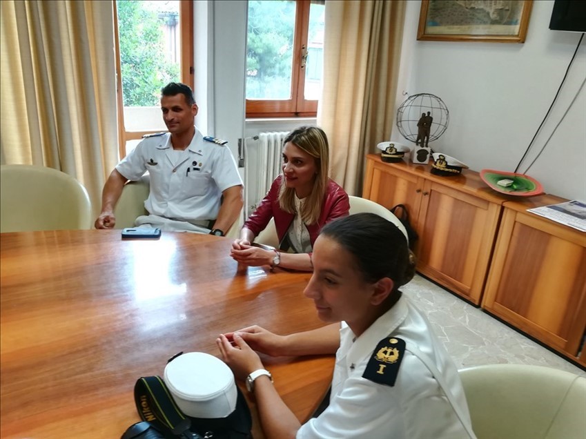 ​Il sindaco Menna ha ricevuto la visita del comandante della nave "Palinuro"