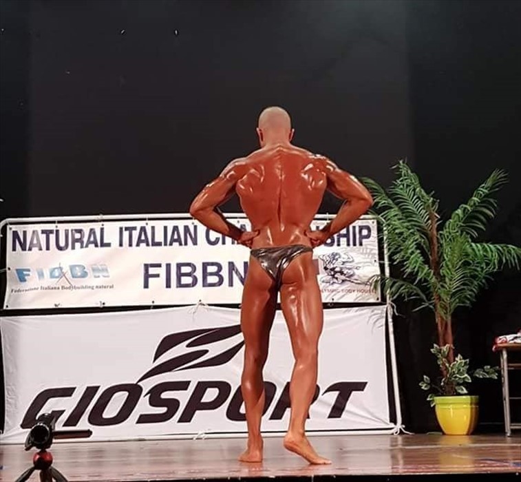 Il bodybuilder Nicola Bucciarelli