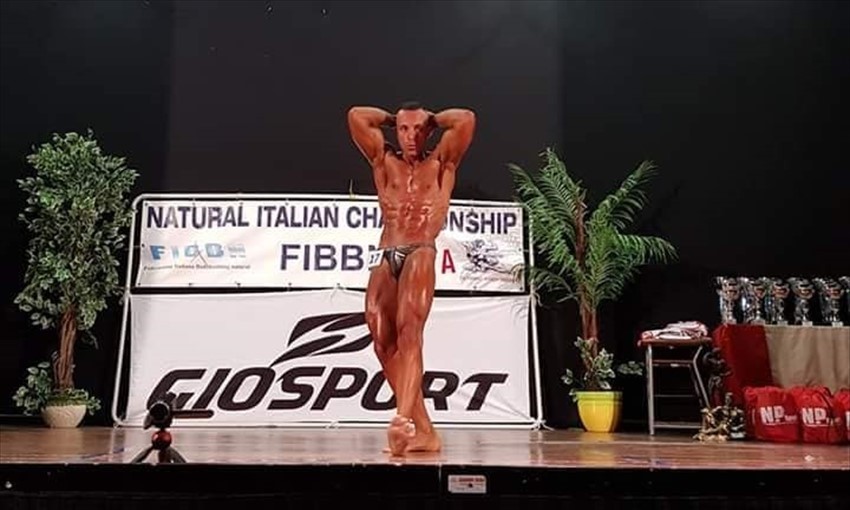 Il bodybuilder Nicola Bucciarelli