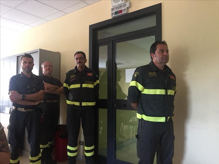 Il saluto del comandante provinciale dei Vigili del fuoco Cristina D'Angelo