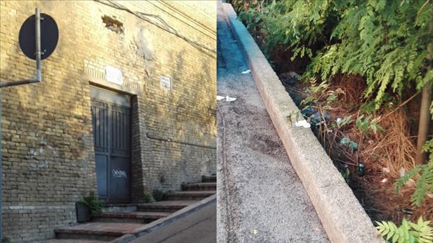 Bagni pubblici chiusi e dietro Palazzo d'Avalos gli incivili fanno i bisogni dove capita