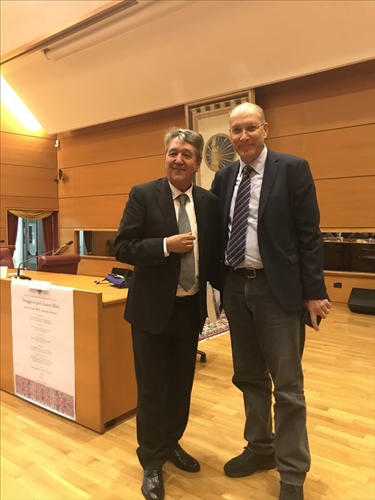 Gianni Oliva saluta l'Università D'Annunzio con una lectio magistralis