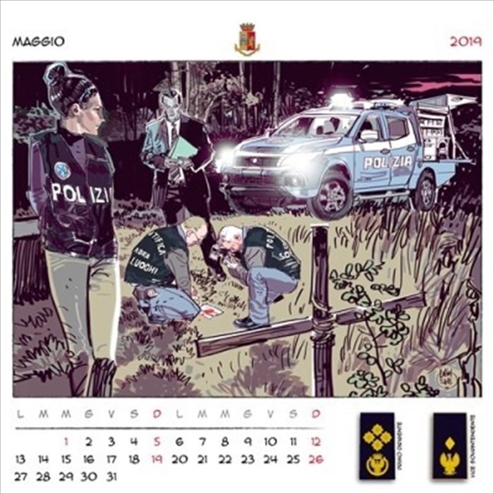 Presentato il calendario della Polizia di Stato 2019