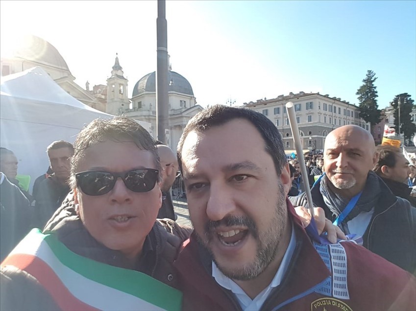 Marcovecchio con Salvini