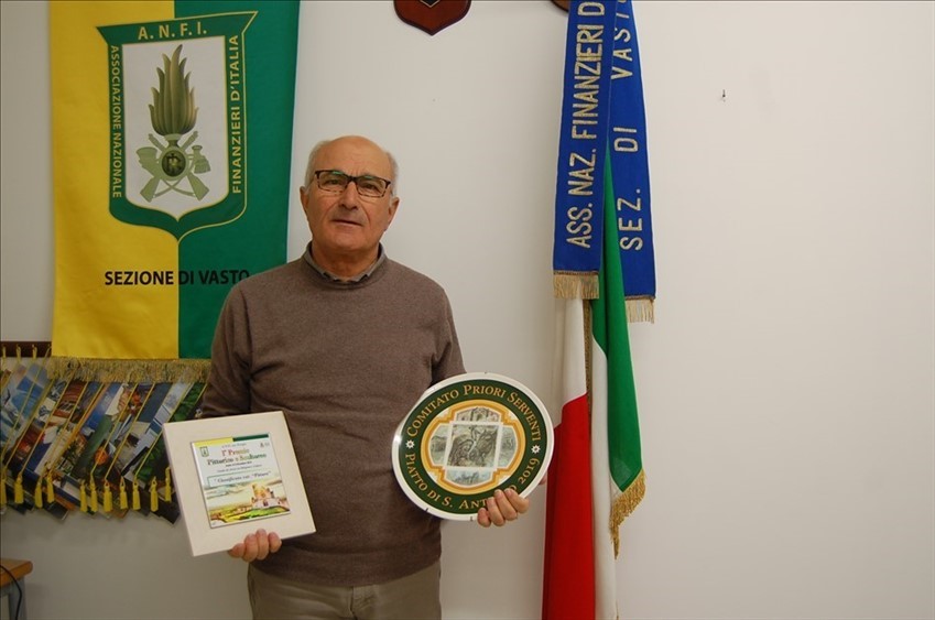 Filippo Stivaletta, tra i vincitori del concorso di pittura e scultura dell' Anfi Perugia