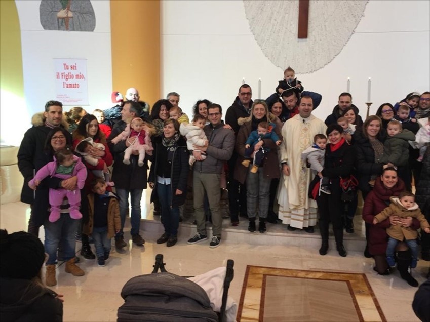 San Marco Evangelista, 24 bambini battezzati nel 2018