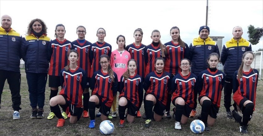 Calcio femminile under 15, 3 punti importanti per l'Adriatica Campomarino
