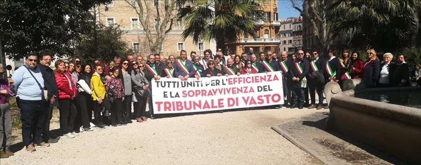 Tribunale di Vasto, la manifestazione a Roma