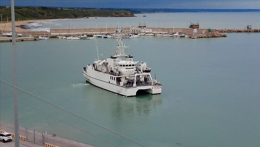 La nave Aretusa ha lasciato il porto di Vasto, 1.600 i visitatori