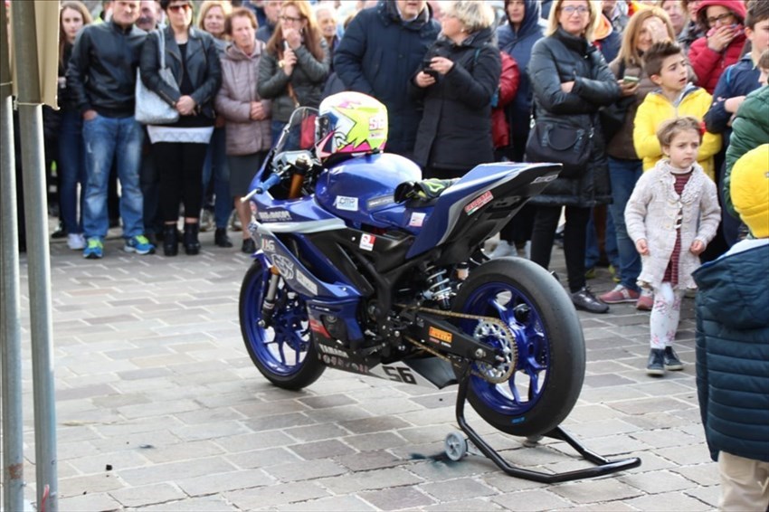 La presentazione della moto di Nicola Gianico