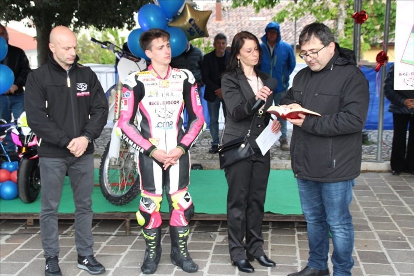 La presentazione della moto di Nicola Gianico