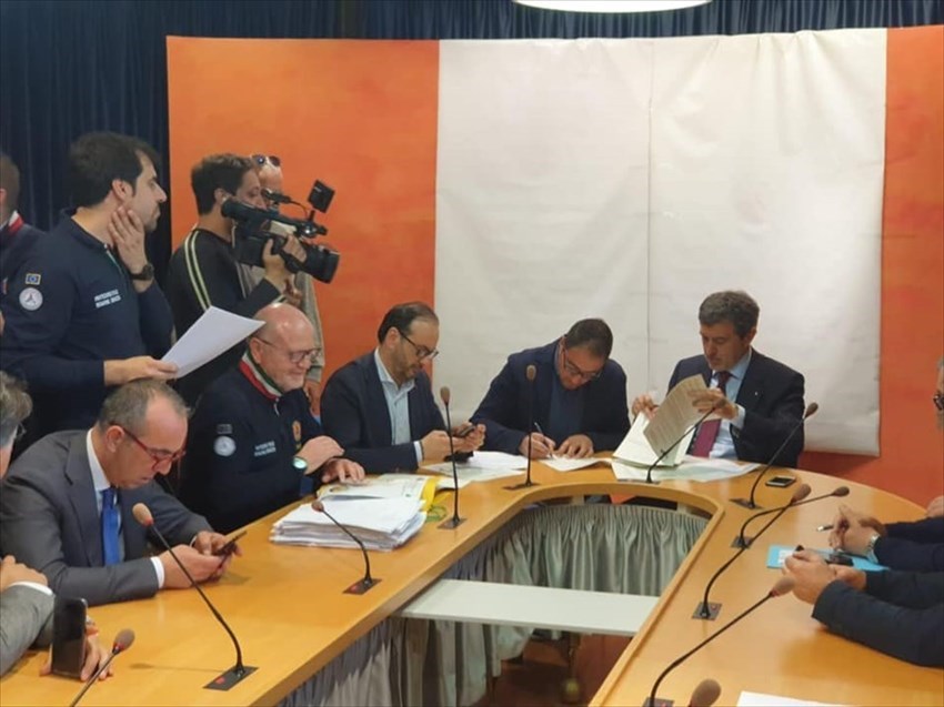 Maltempo gennaio 2017, 12 Comuni del vastese firmano le convenzioni