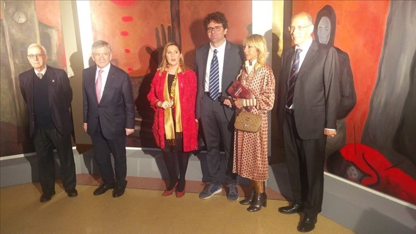 Inaugurata a Palazzo d'Avalos la mostra "Gernika" di Sofia Gandarias