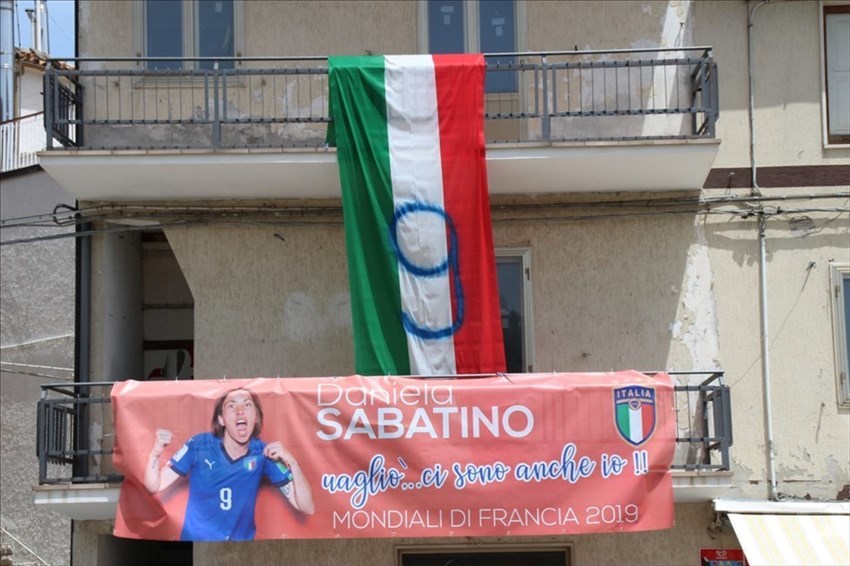 Castelguidone in festa per Daniela Sabatino e la qualificazione dell'Italia