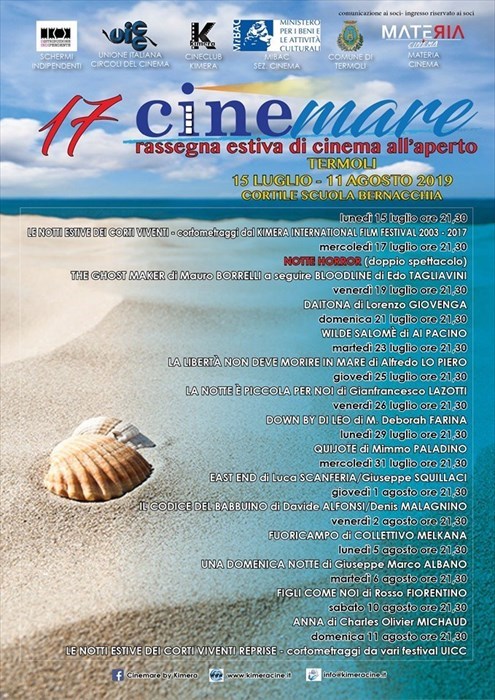 Il calendario di 'Cinemare' 2019