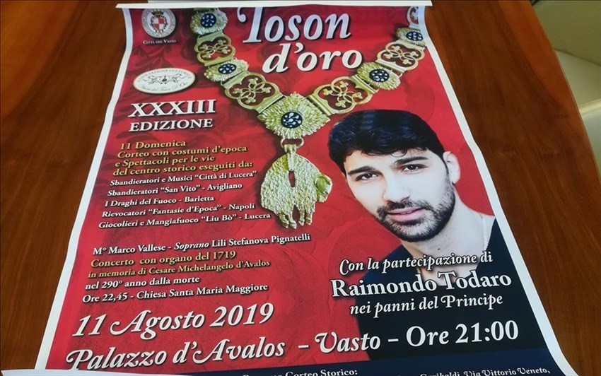 L'11 agosto torna il Toson d'Oro con Raimondo Todaro