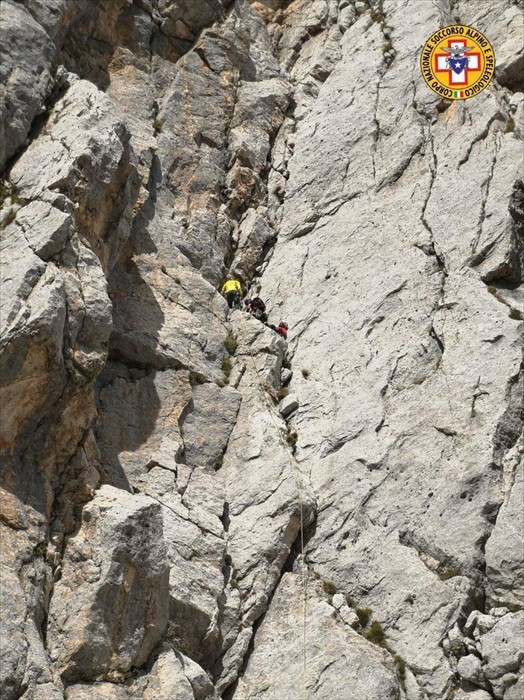 Alpinista ferito e tratto in salvo dal Soccorso Alpino