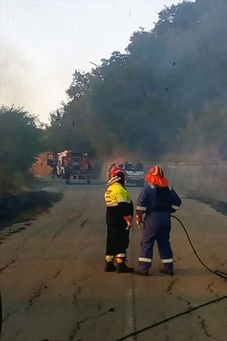 Incendio in località San Michele a Casalbordino