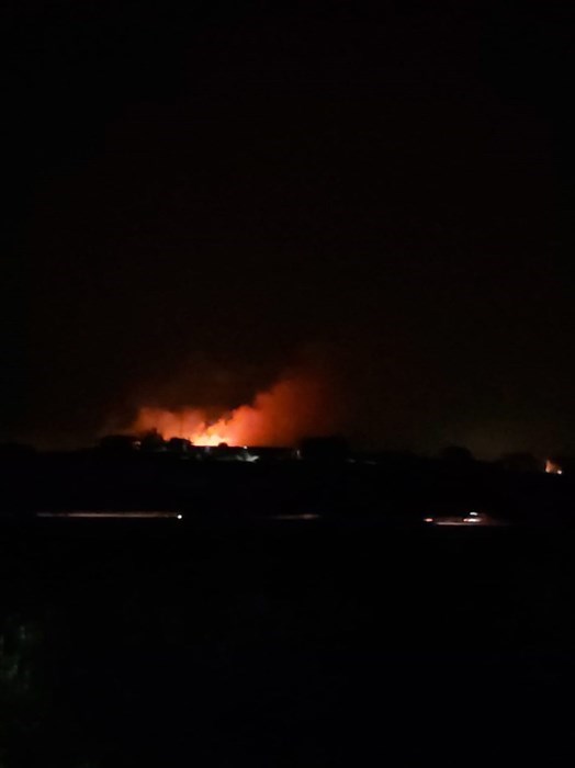Incendio in zona San Lorenzo, sul posto i Vigili del fuoco