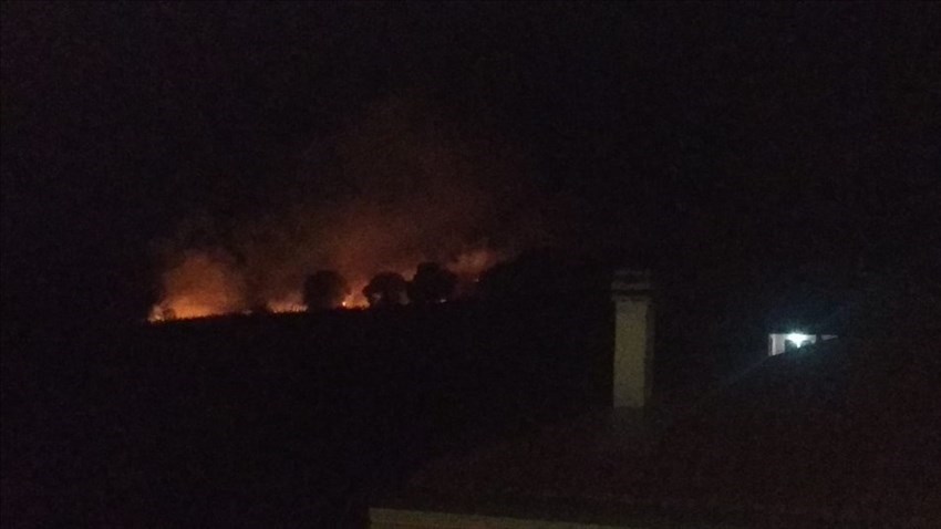 Grave incendio in contrada Ributtini, a fuoco tratti del boschetto