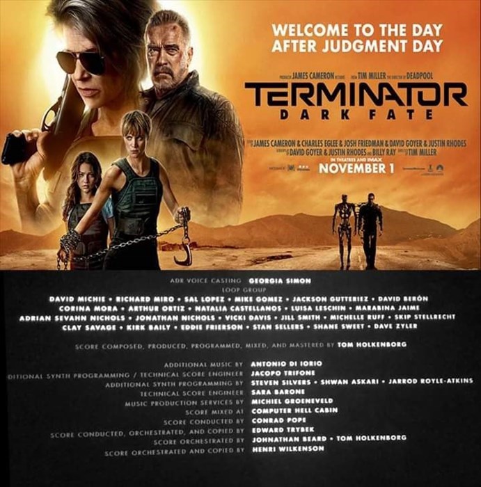 Terminator Destino Oscuro: c'è la mano del molisano Antonio Di Iorio sulla colonna sonora