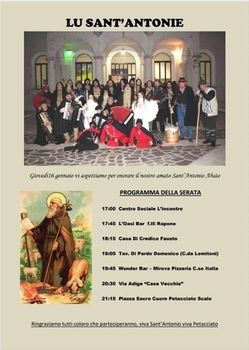 Torna anche quest'anno la rappresentazione «D lu Sant'Antonie»
