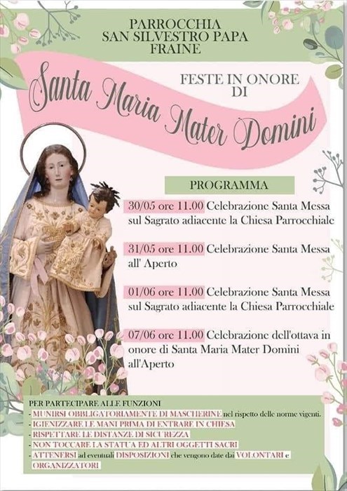 Festa Mater Domini a Fraine: "Nel recupero del vero significato religioso"