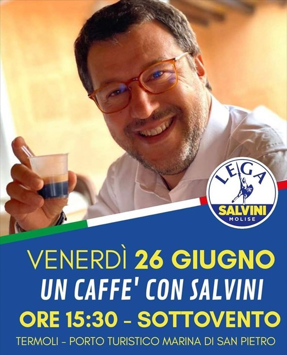 Un caffé con Matteo Salvini