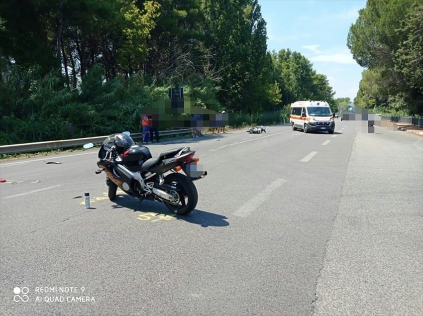 Scontro moto-scooter, trasferita al San Pio una ragazza