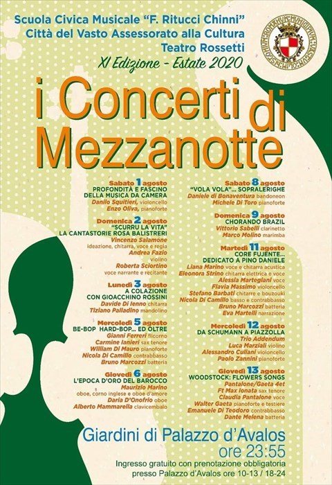 Grande successo per Davide Di Ienno e Tiziano Palladino ai "Concerti di Mezzanotte"