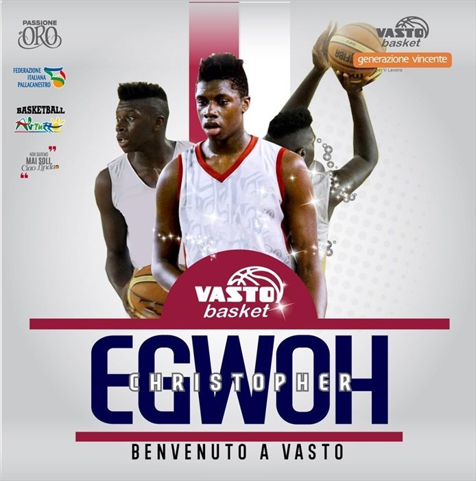 Christopher Egwoh Chukwuebuka è un nuovo giocatore della Vasto Basket