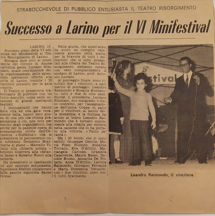 Revival del minifestival dell'Azione Cattolica degli anni 70