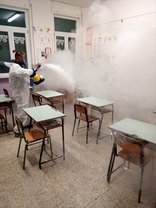 A Pollutri sanificazione straordinaria nella scuola primaria