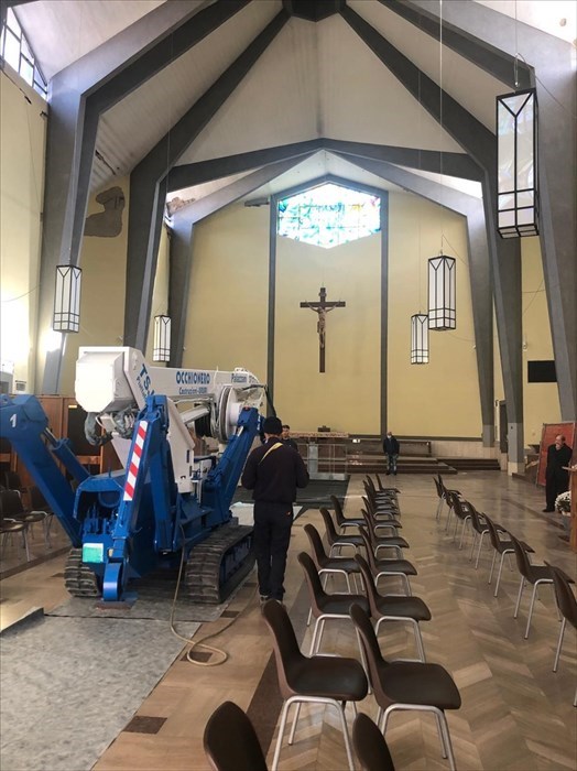 Lavori di ristrutturazione alla chiesa di San Timoteo