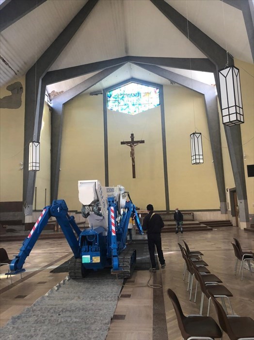 Lavori di ristrutturazione alla chiesa di San Timoteo