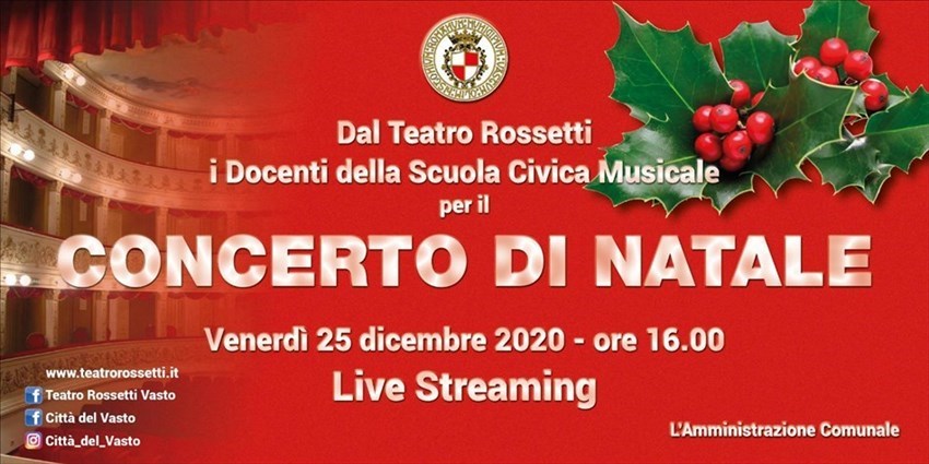 Il Concerto di Natale dal Teatro Rossetti sarà in live streaming